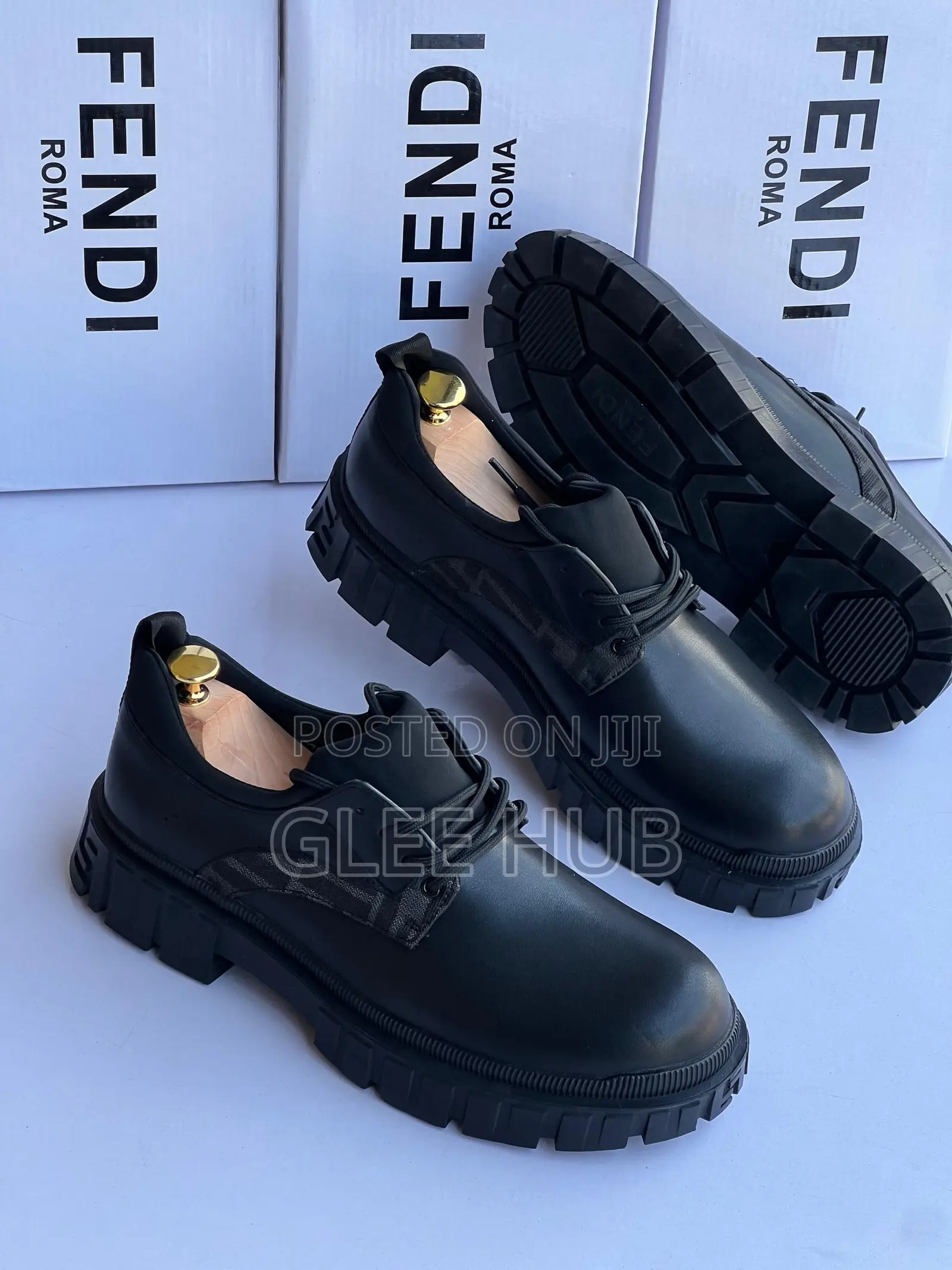 Fendi Matte Laced Shoes