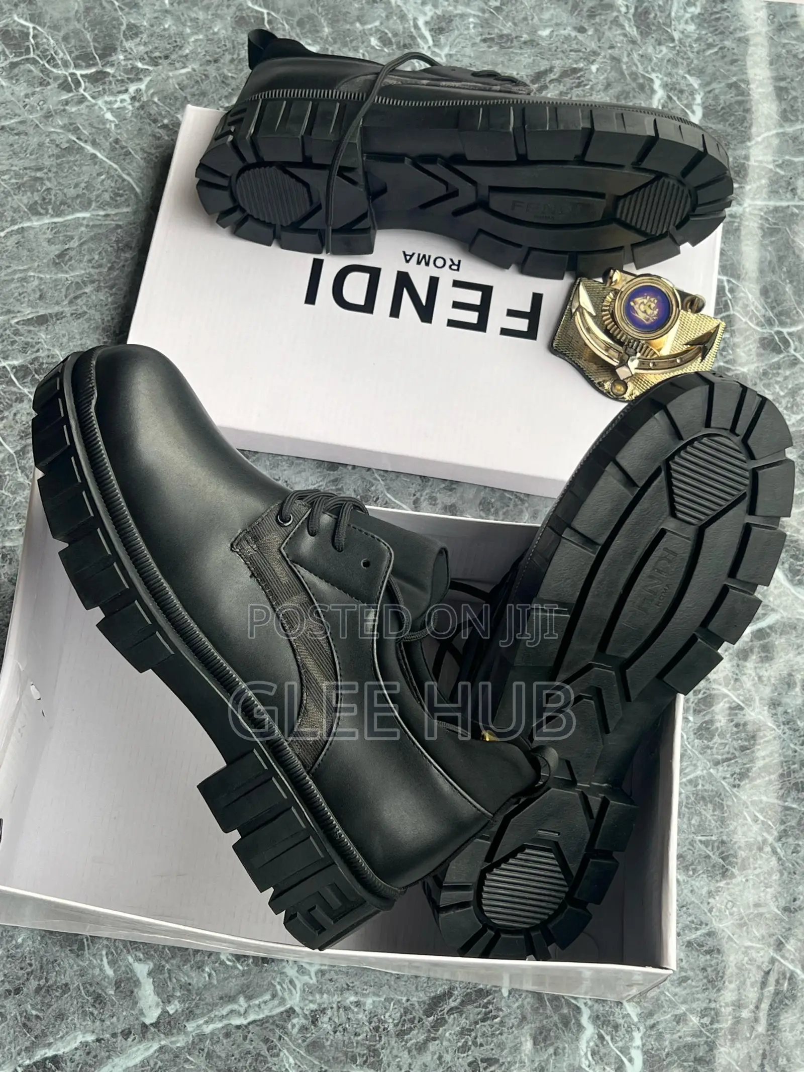 Fendi Matte Laced Shoes