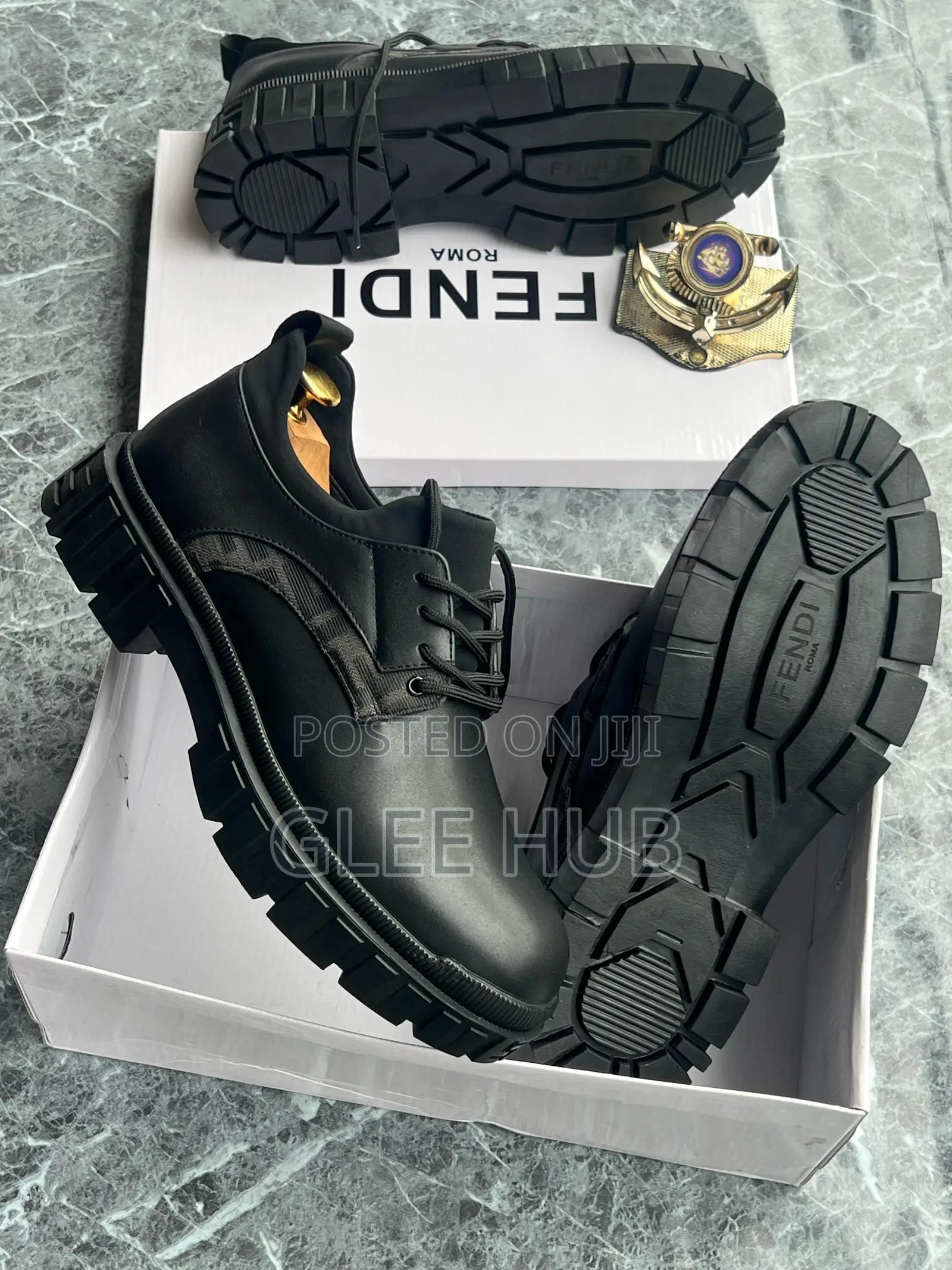 Fendi Matte Laced Shoes