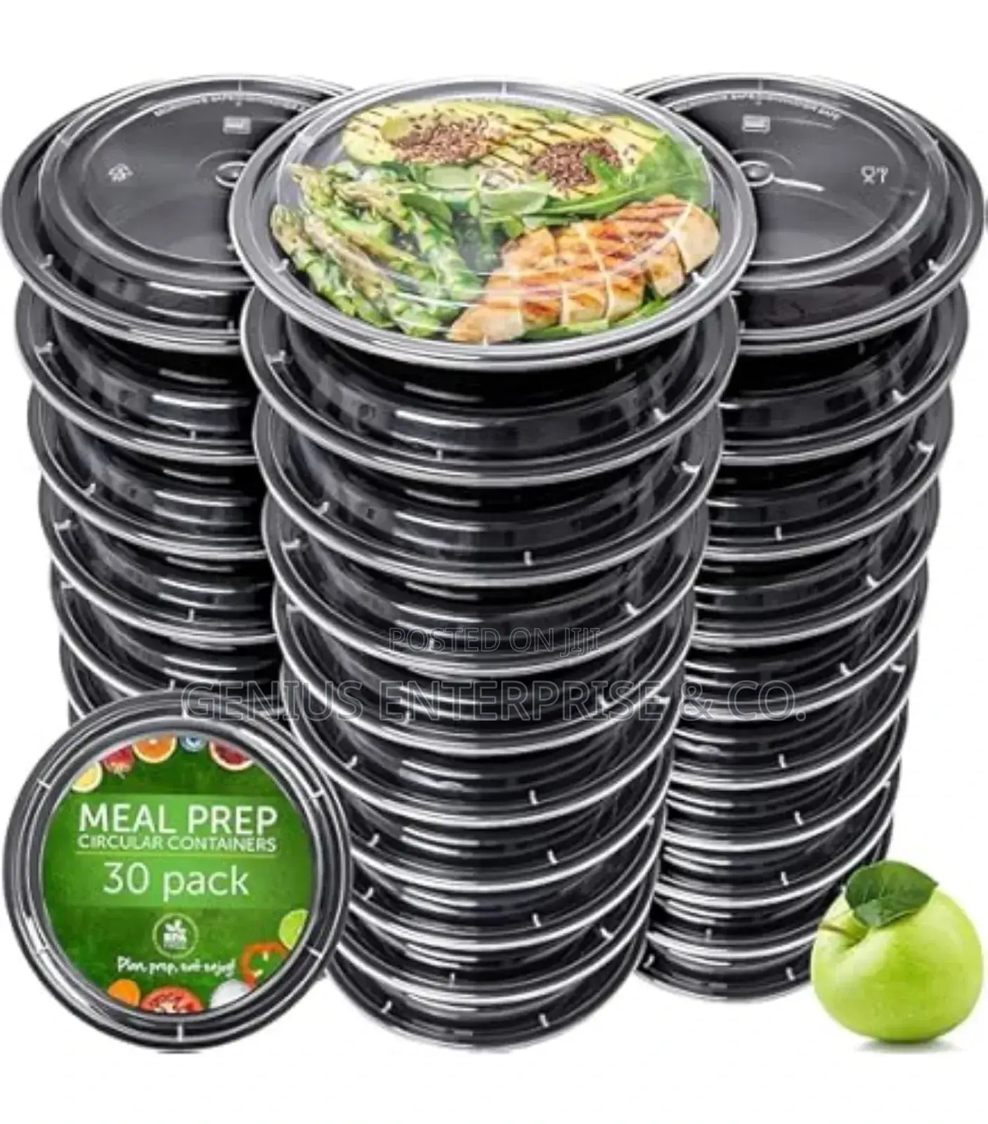 Extra-Thick Meal Prep Bowls With Lids Plastic Containers