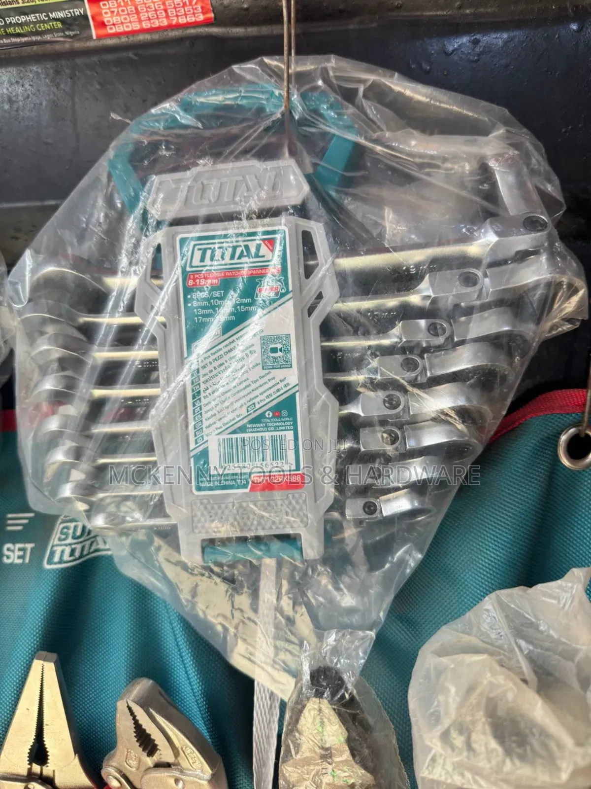 Total Flexible Ratchet Spanner Set - 8pcs - Tht102rk586