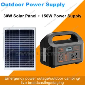 150w Solar Generator With Solar Panel