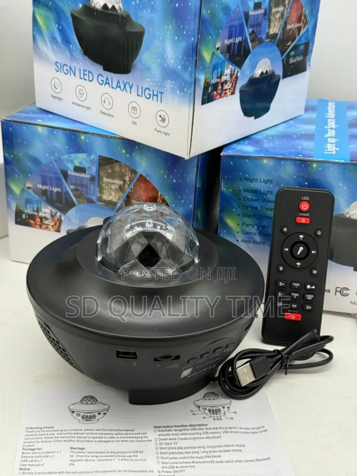Starry Projector Light With Bluetooth Music Speaker