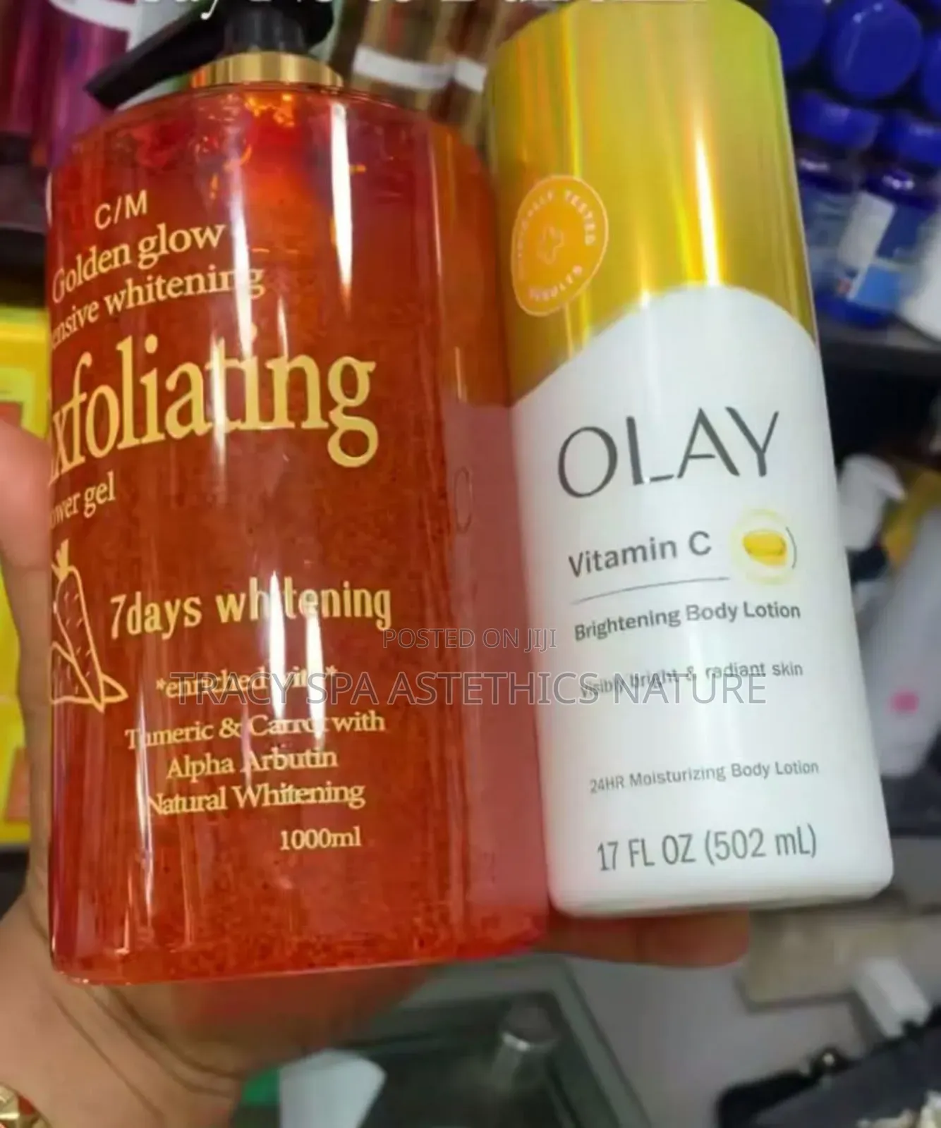 Olay Cream and Golden Glow Bath