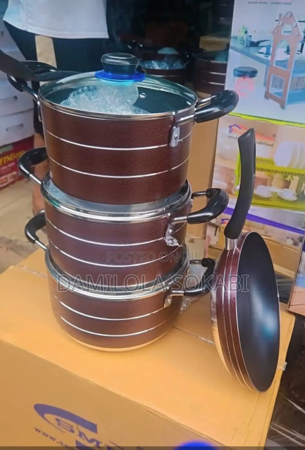 4 Set Non Stick Pot With Frying Pan