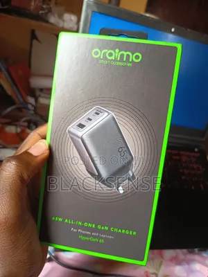 Photo - Oraimo 65w Gan Charger With Type C Cable | Open Box
