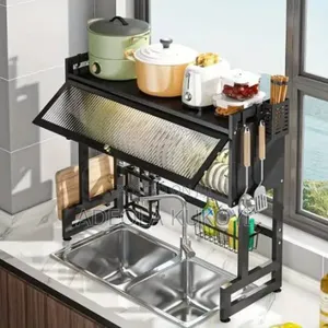 Photo - Over the Sink Plate Rack With Cover (85cm)