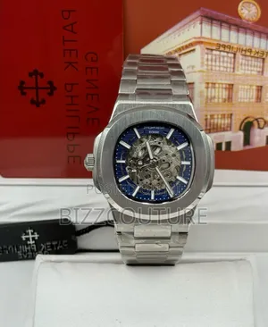 Original Patek Philippe Silver Stainless Steel Watch