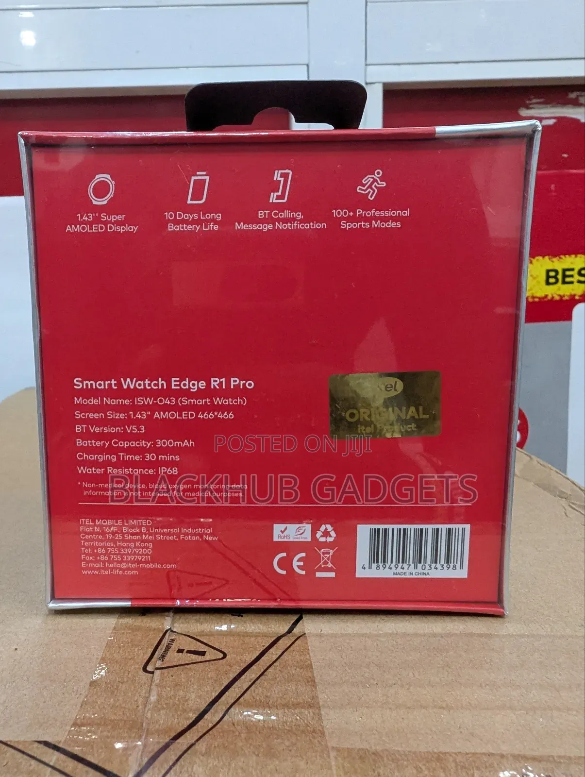 Itel Smart Watch Edge R1 Pro