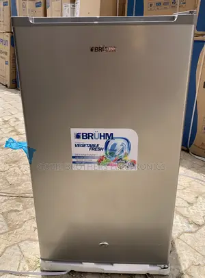 Bruhm Single Door Refrigerator Silver Color 93 Liters