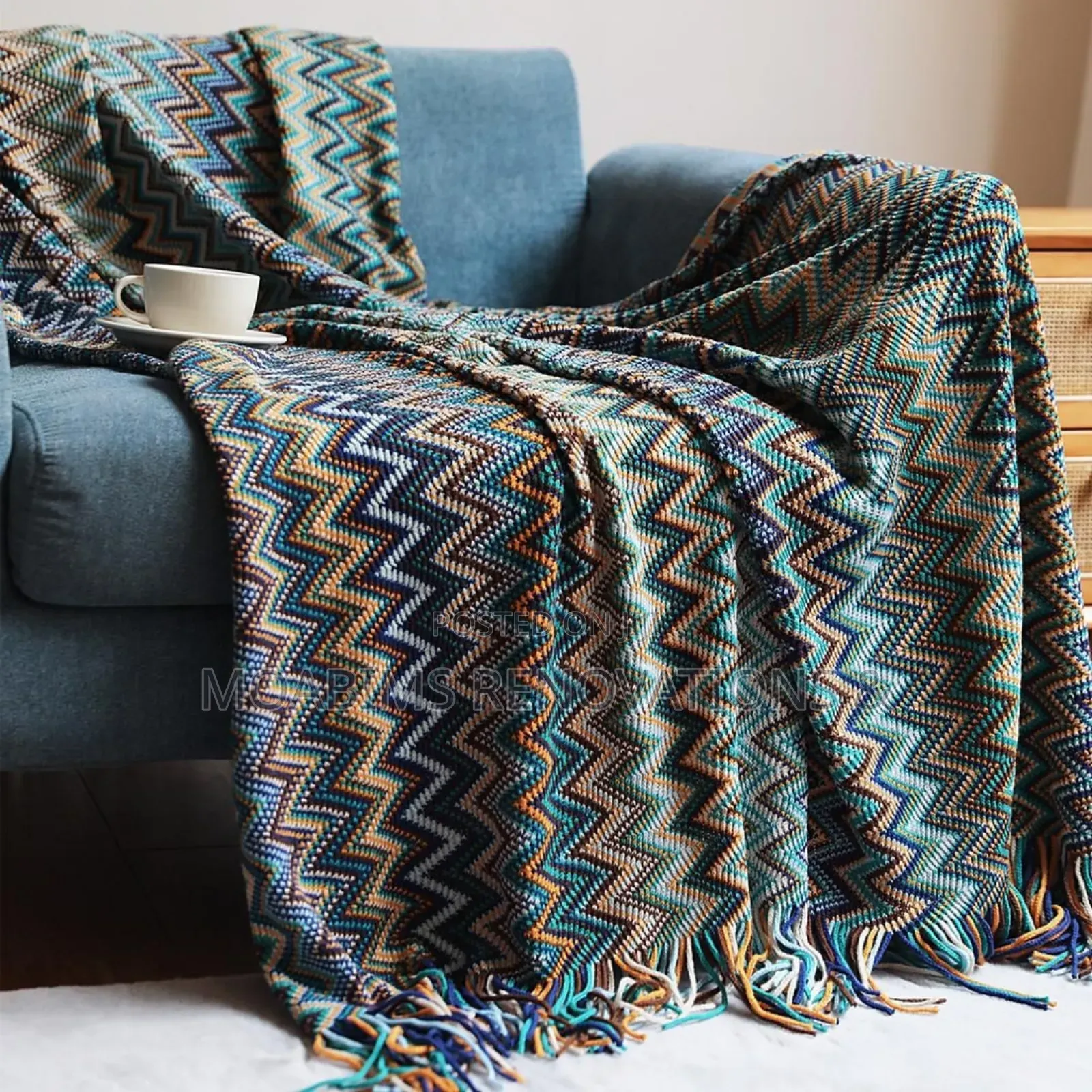 Cozy Knit Throw Blankets (122 by 182 Cm)