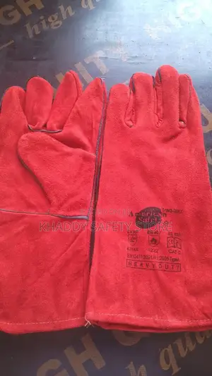 Leather Handglove(Red)Per Pair