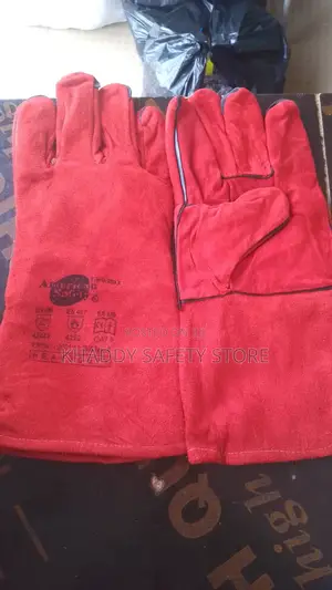 Leather Handglove(Red)Per Pair