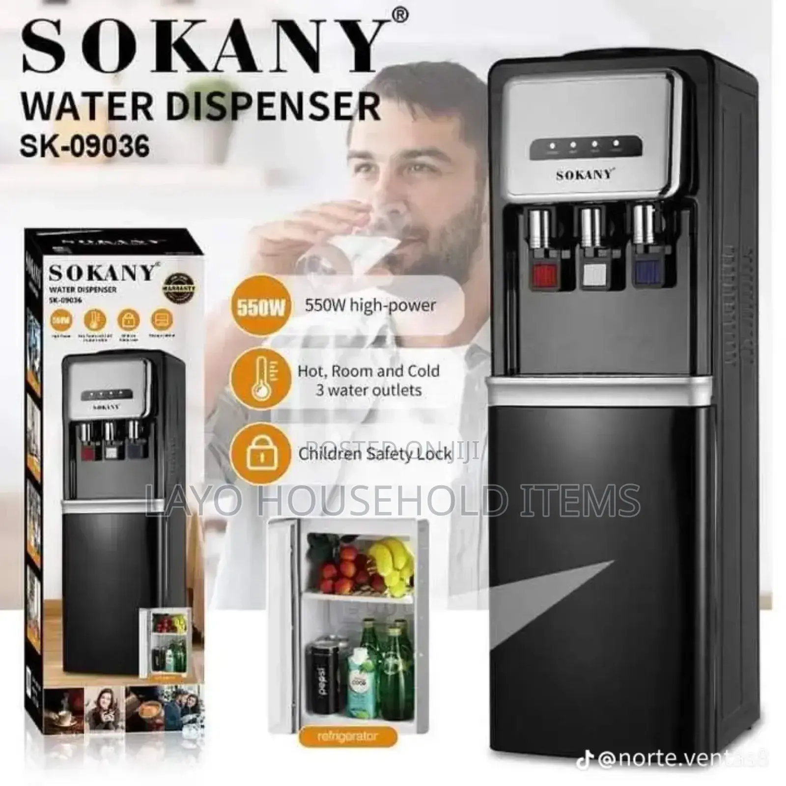 Water Dispenser With Refrigerator