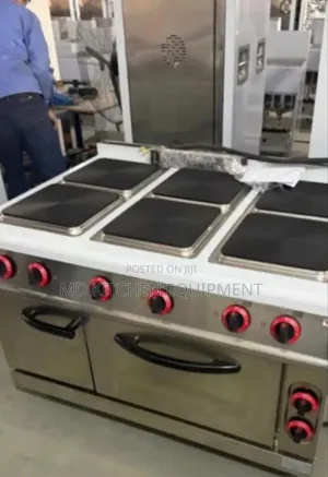 Photo - Commercial 6 Burna Hot Plates With Oven