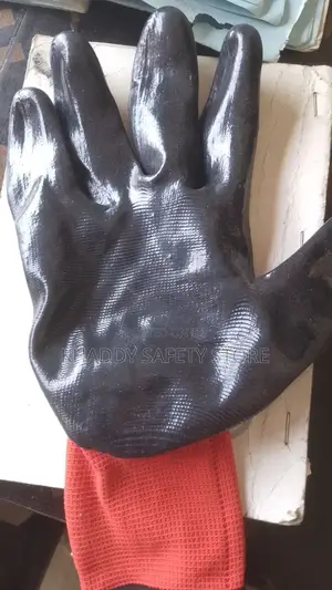 Latex Handglove (Red And Black) Coated(Per Dozen)