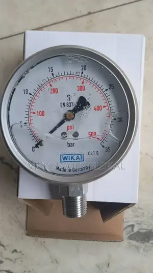 Pressure Gauge 0 to 500psi (4" Face)