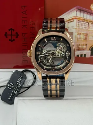 Original Patek Philippe Black and Gold Bracelet Watch