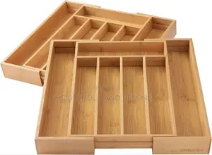 Wooden Cutlery Tray With 7 Compartment