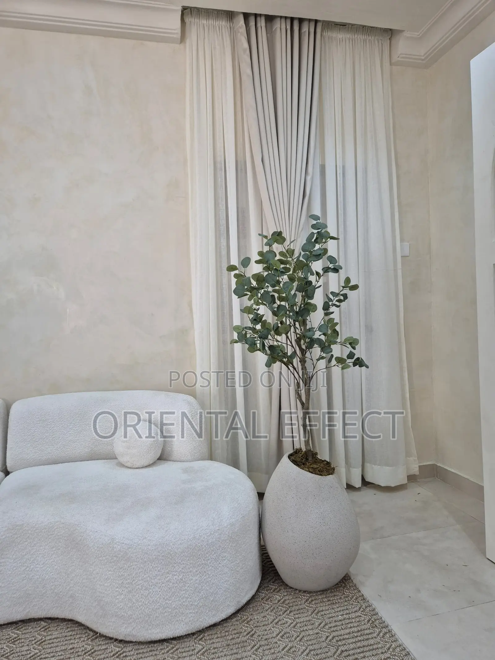 155cm Eucalyptus Tree With Pastel Granite Mango Pot