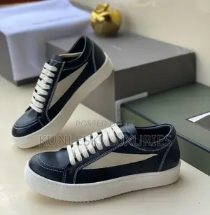 Original Rick Owen Cut Leather Sneakers in 2 Colorways