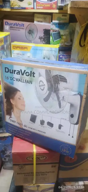 Duravolt Solar Rechargeable Fan