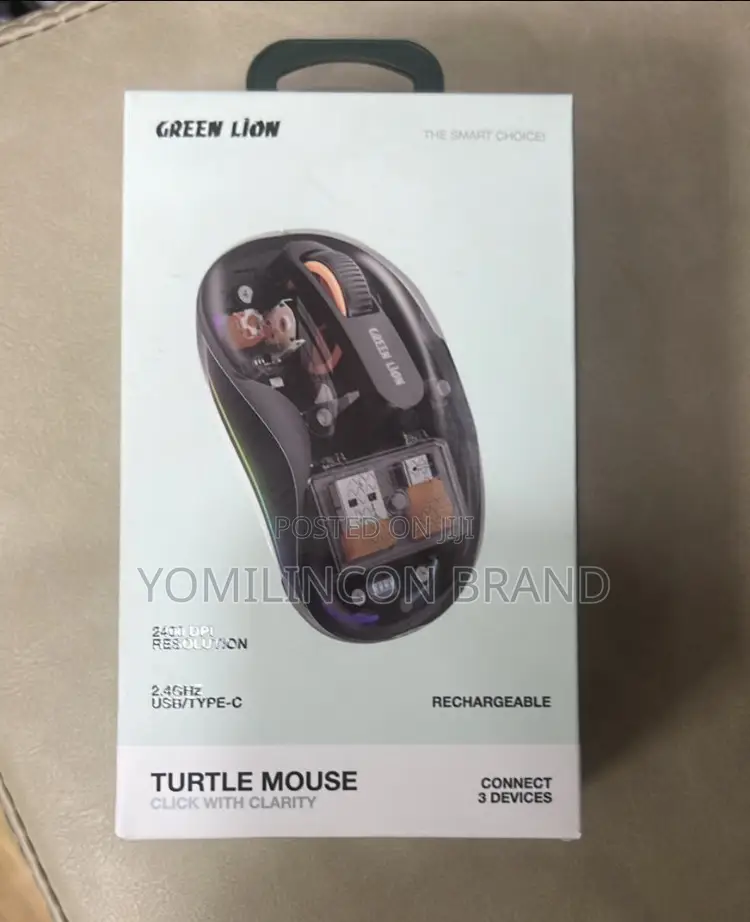 Greenlion Turtle Mouse (Click With Clarity