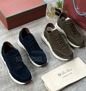 Photo - Original Loro Piana Suede Lace Up Sneakers in 2 Colorways