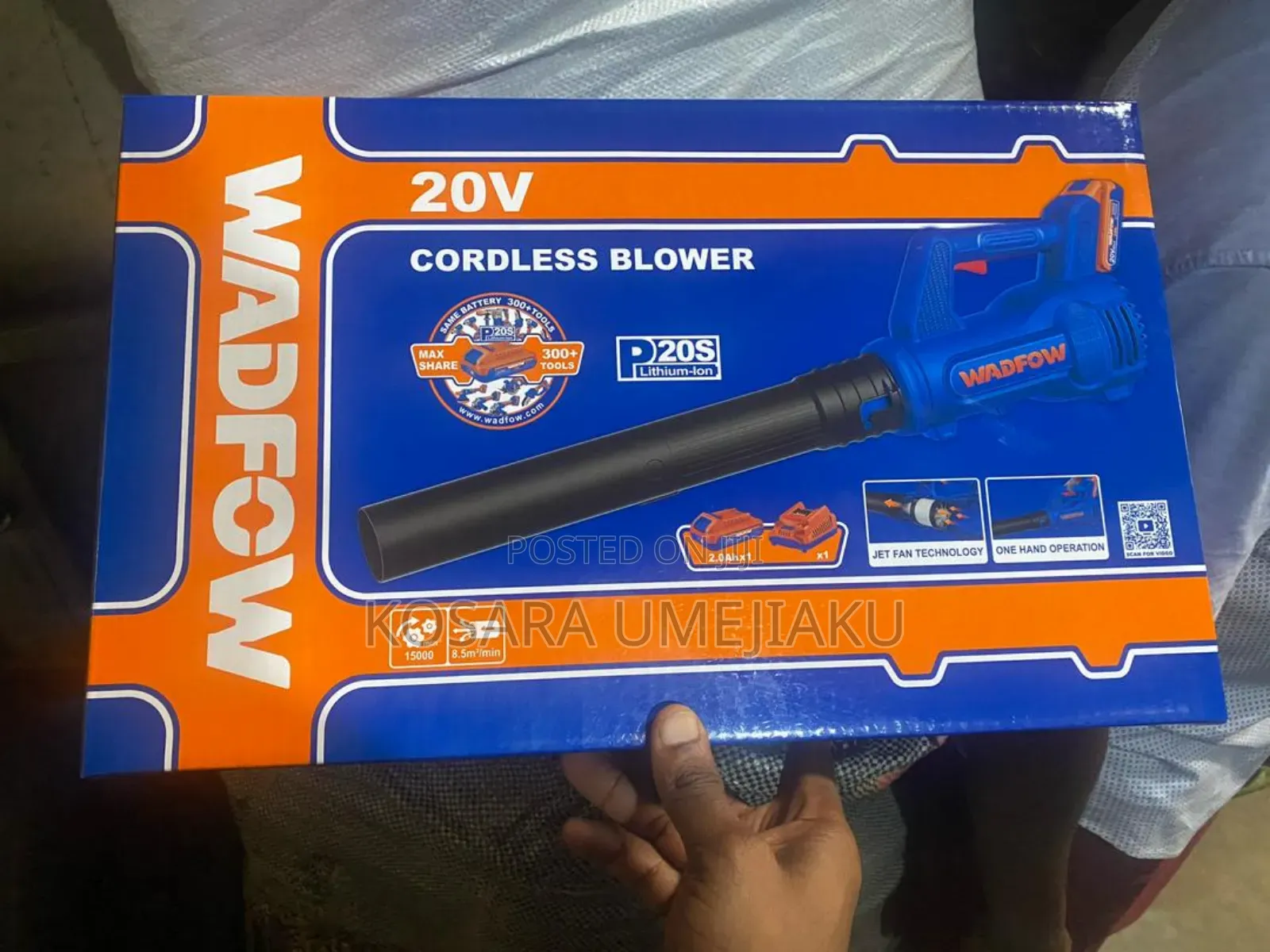Wadfow Cordless Air Blower 20v /Leaf Blower