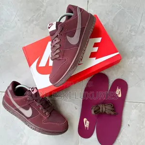 Original Nike Dunk Low Premium Burgundy Crush Sneakers