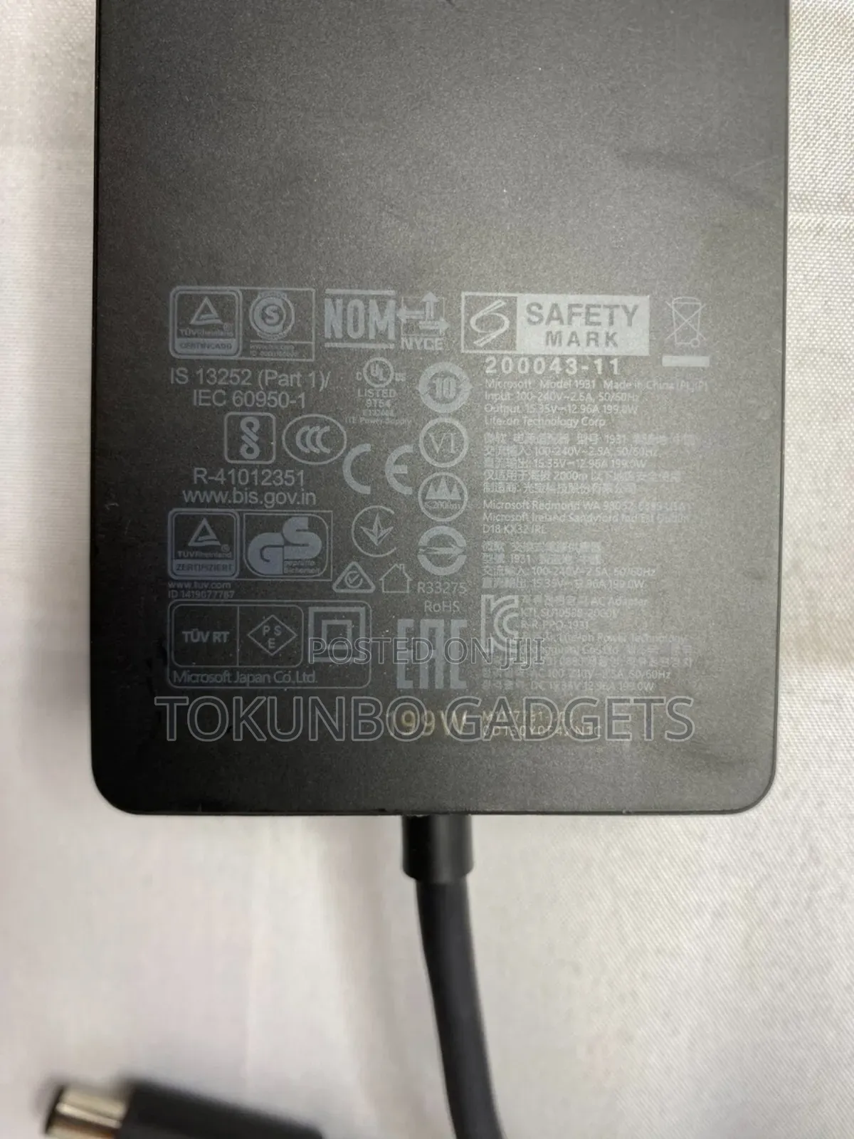 Microsoft Original 199w Ac Power Supply for Surface Dock 2