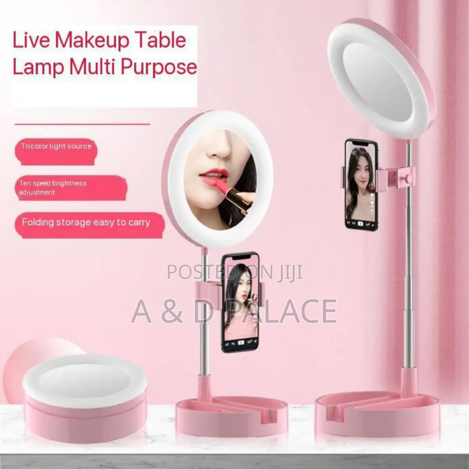 Tabletop Ringlight Phone Holder • 