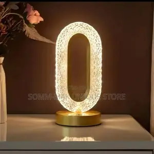 Rechargeable Metal Crystal Table Lamp