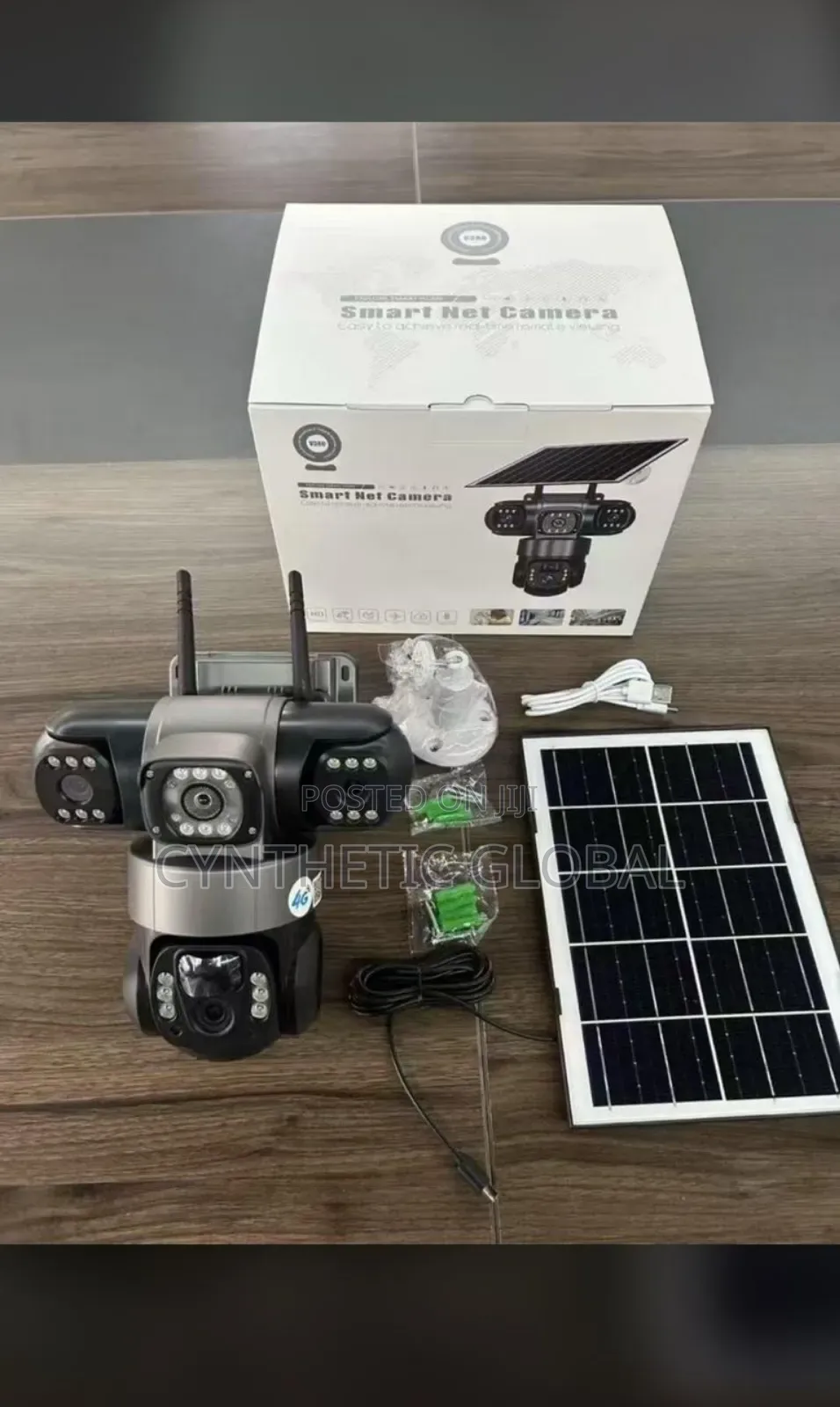 4g V380 3Lens Solar PTZ Camera 5mp