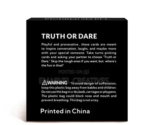 1 Box of Truth or Dare Cards for Adults, Promoting Intimacy