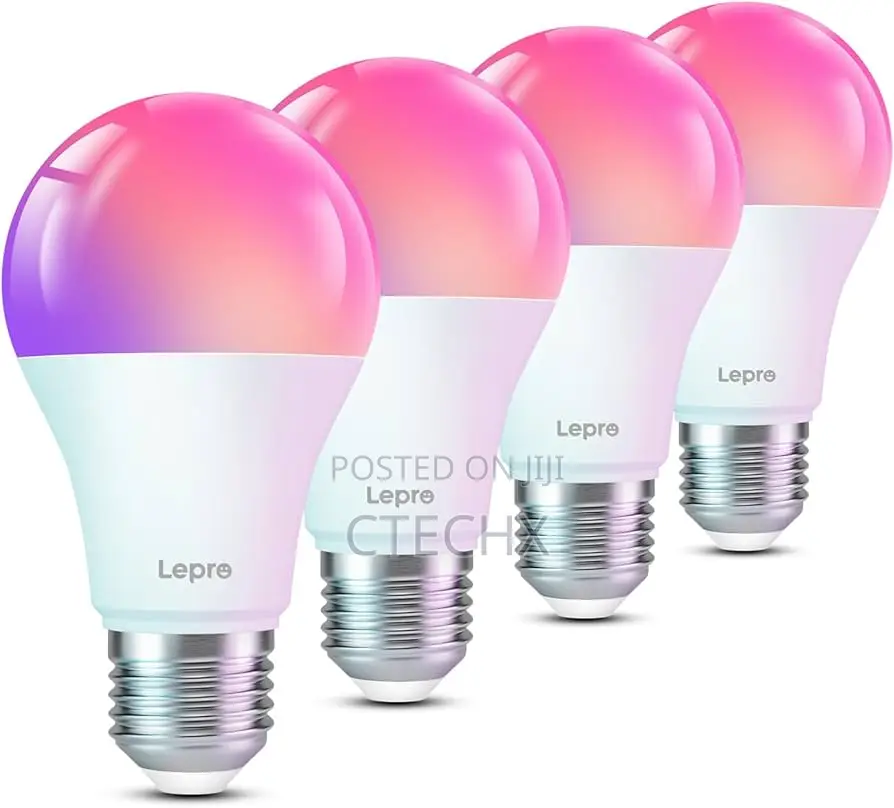 Lepro B1 Ai Smart Bulb, E27 Wifi Bulb, Music Sync 4 Packs