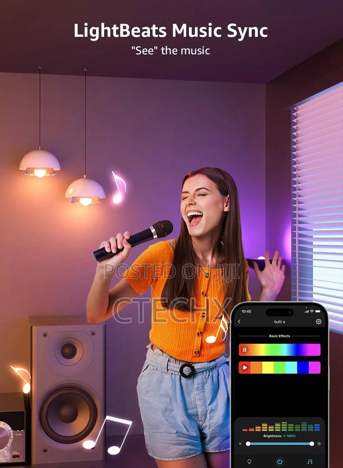 Lepro B1 Ai Smart Bulb, E27 Wifi Bulb, Music Sync 4 Packs
