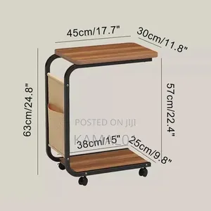 C-Shaped Side Table, Bedside Table