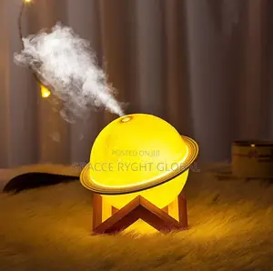 3d Planet Humidifier With Wooden Stand