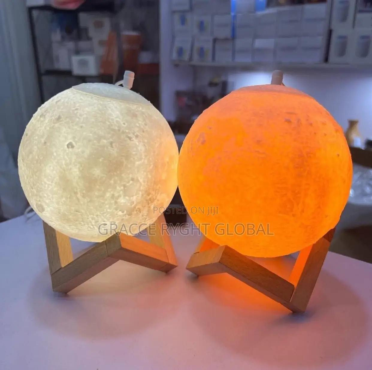 Illuminating 3d Moon Lamp Humidifier