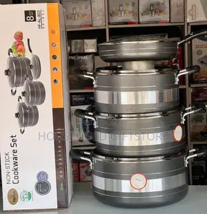8pcs Hoffner (803) Non Stick Pot Set