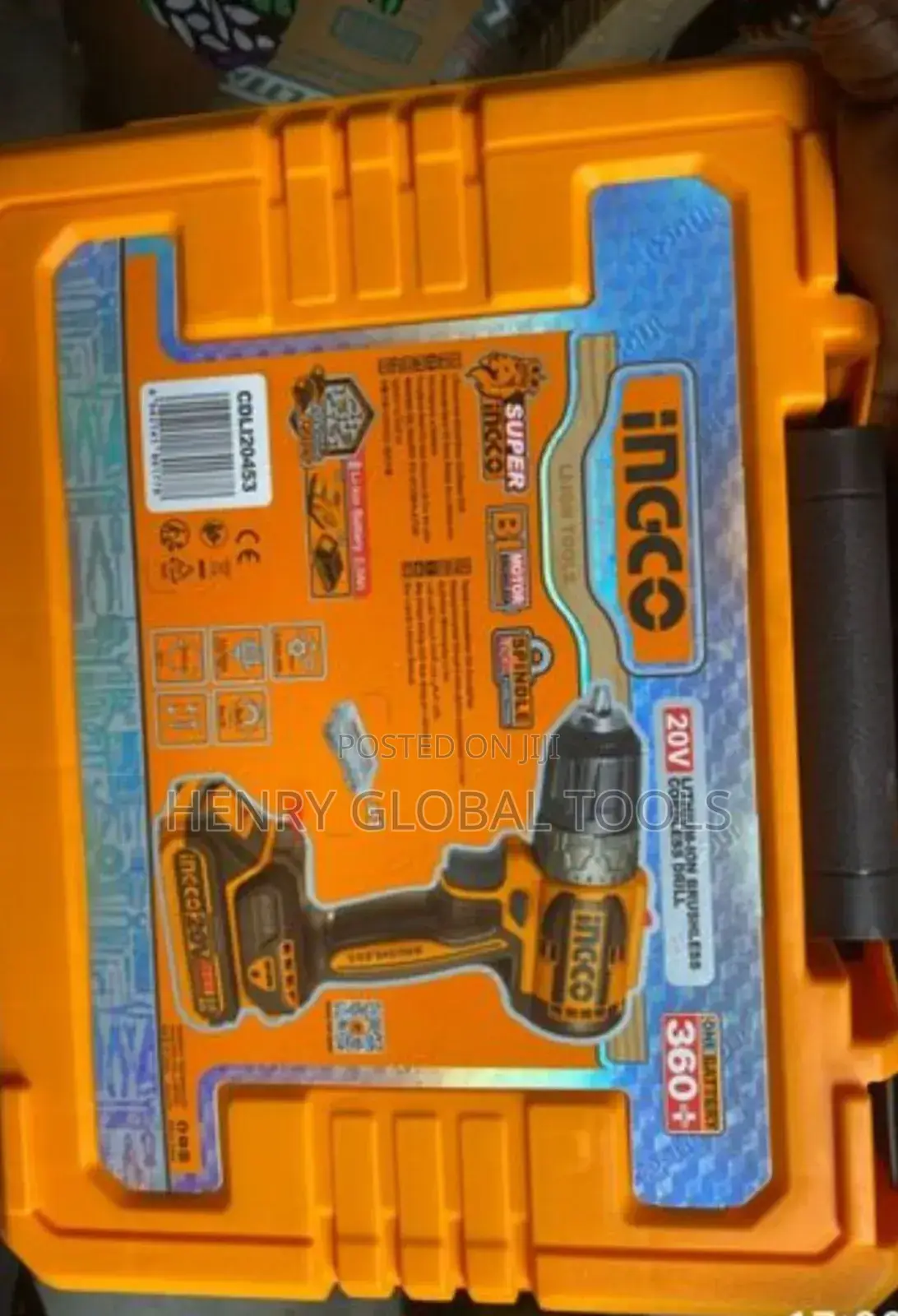 20v Ingco Brushless Cordless Drill