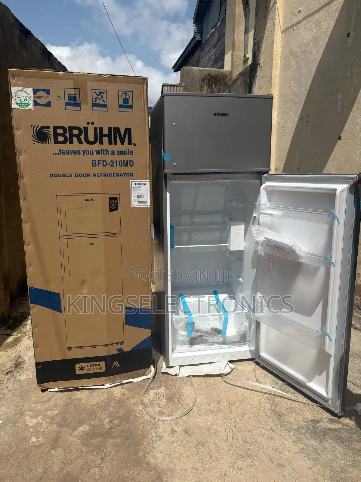 205liters Bruhm Refrigerator BDF-210md
