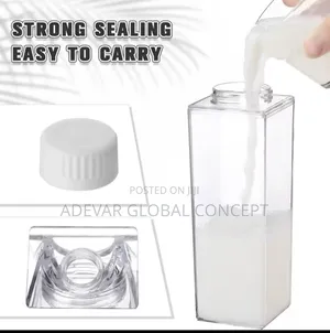 Transparent Plastic Juice Tea Milk Bottle Drinking Cup