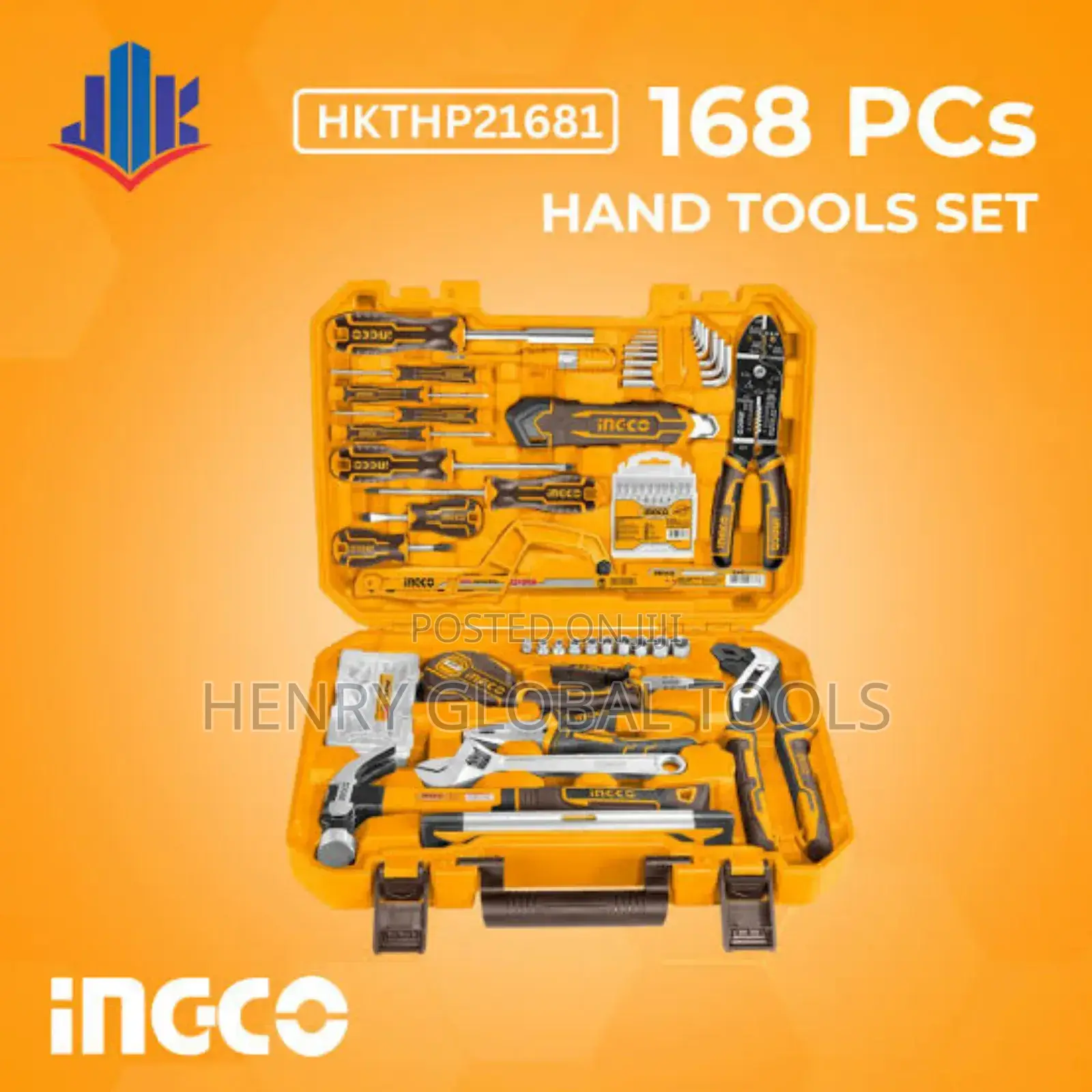 168pcs Ingco Tools Set