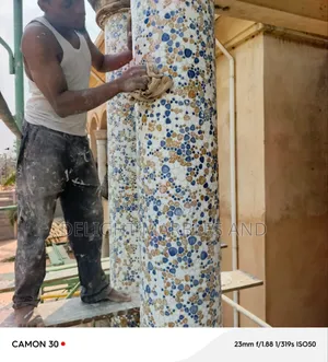 Mosaic Tiles Pillars Cladding