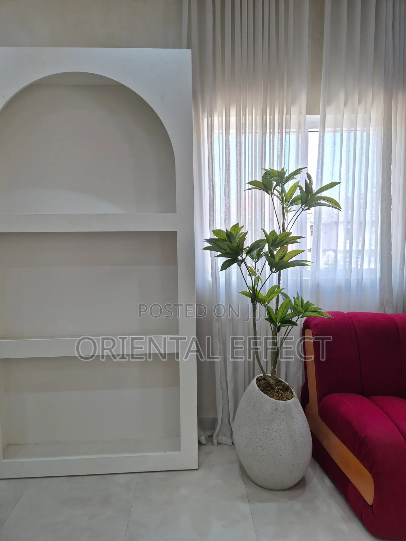 Artificial Fortune Tree 165cm With Pastel Granite Mango Pot