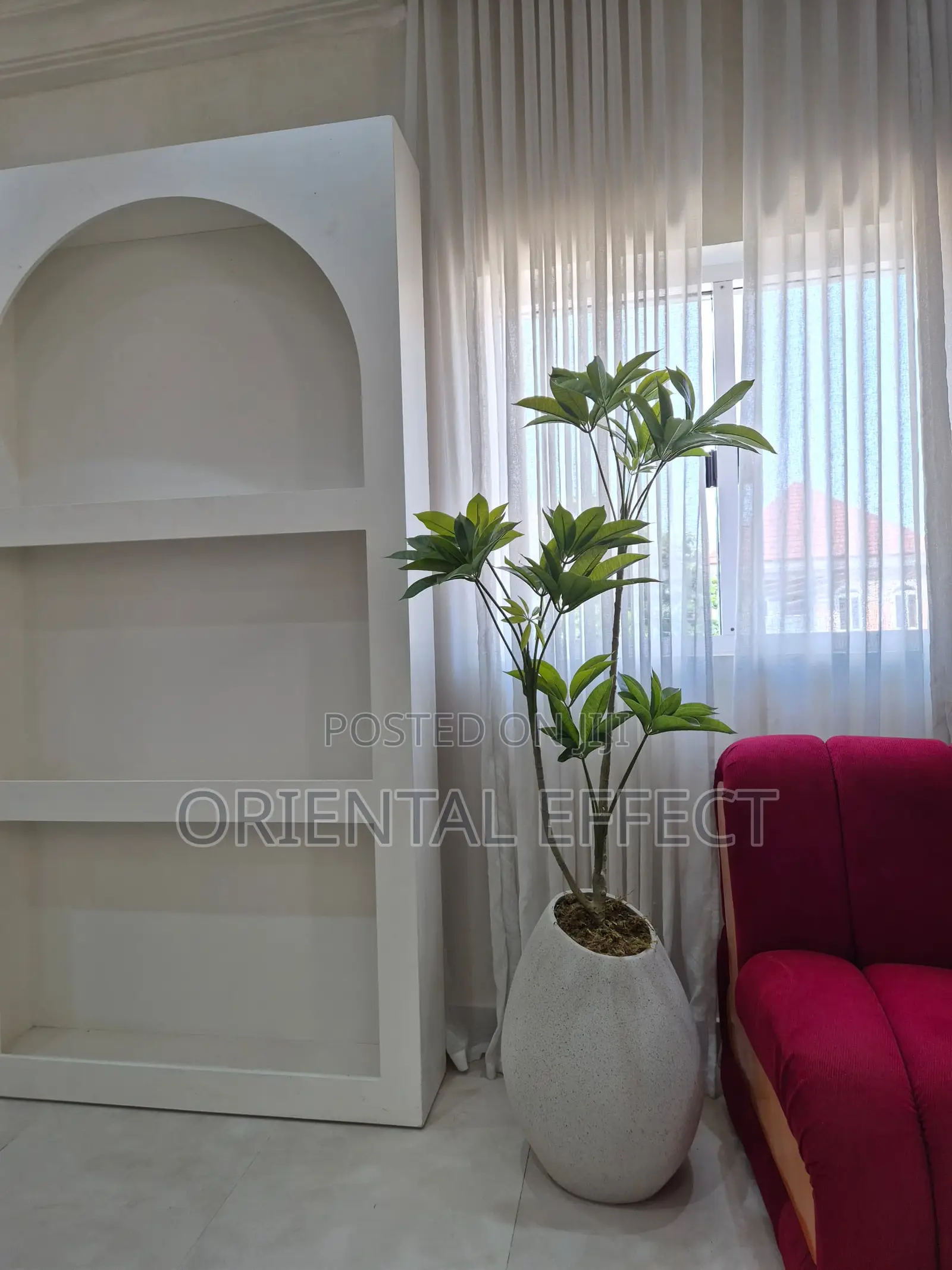 Artificial Fortune Tree 165cm With Pastel Granite Mango Pot