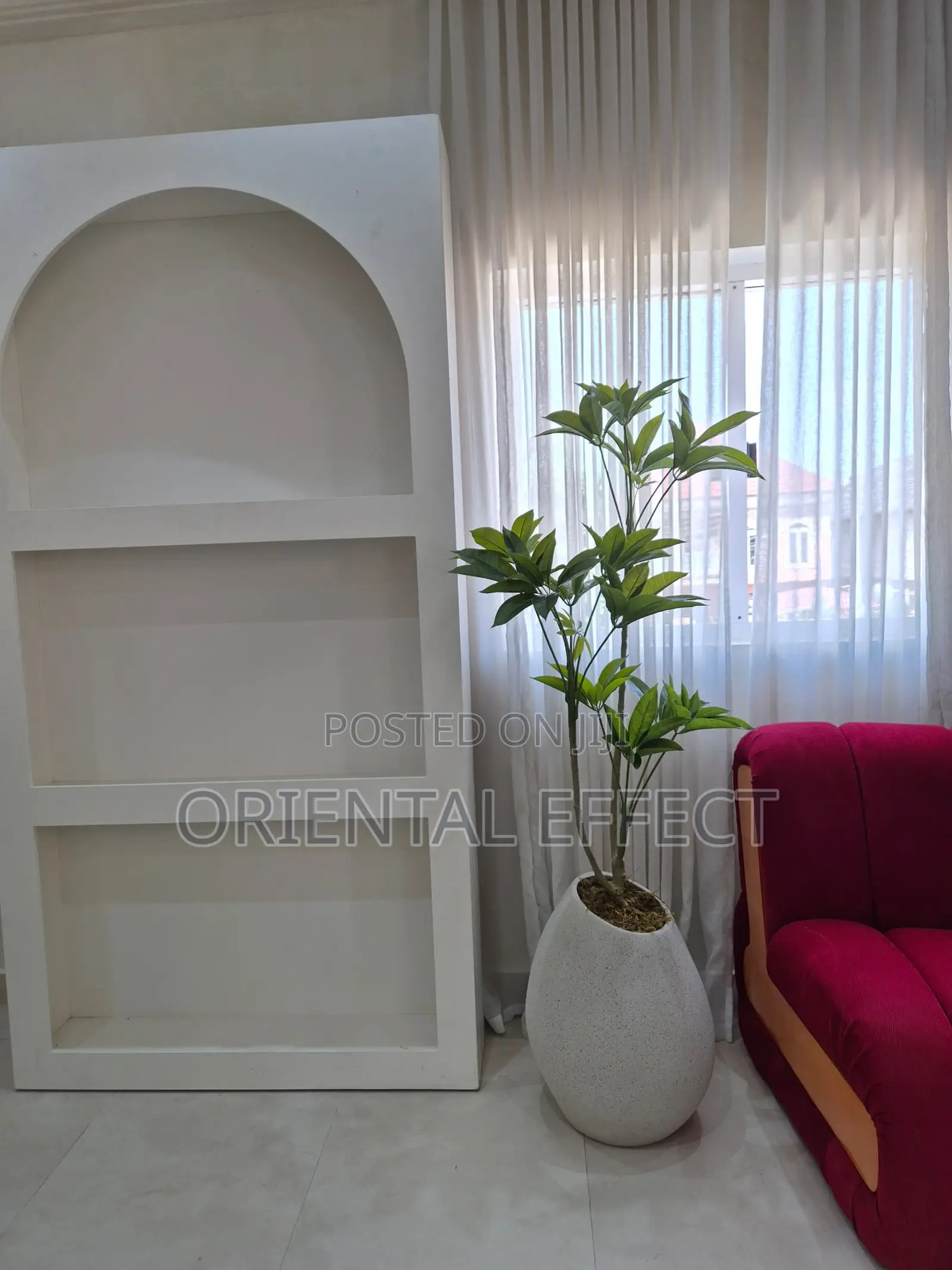 Artificial Fortune Tree 165cm With Pastel Granite Mango Pot