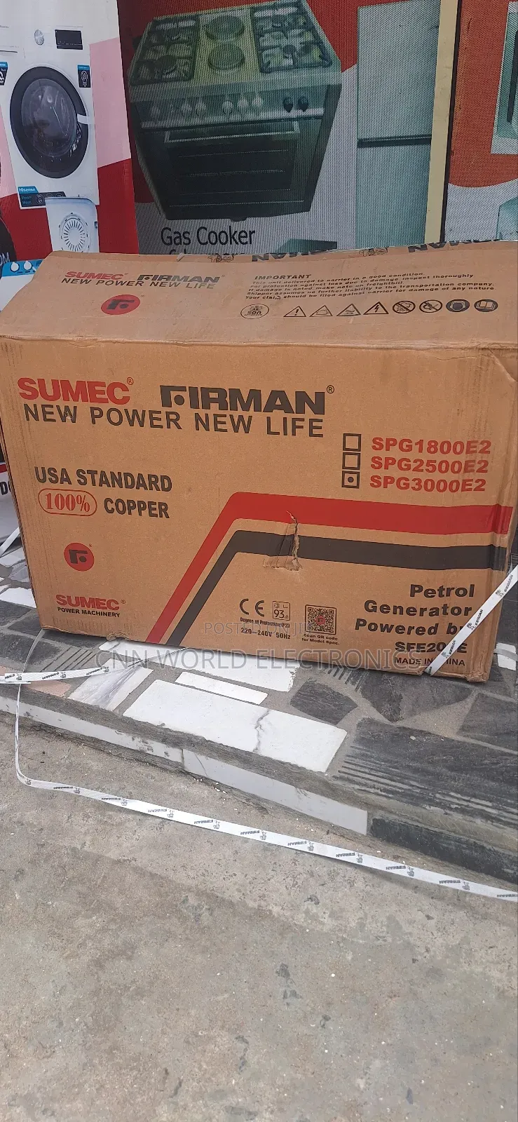 Sumec Firman Spg3000e2 3kva Generator(Pure Copper) With Key